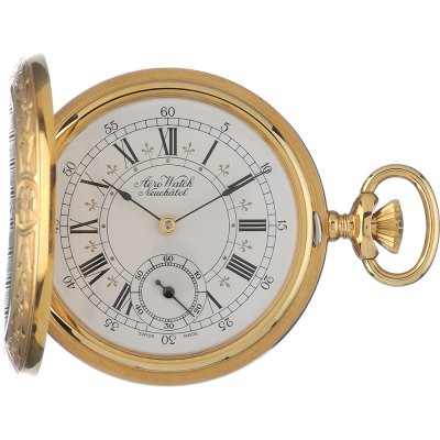 Aerowatch Pocket watches APW1082HW Savonette Les Fleurs-de-lis Zegarki kieszonkowe