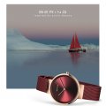 Czerwono-różowozłoty damski kwarcowy zegarek Kolekcja Wiosna/Lato Bering
