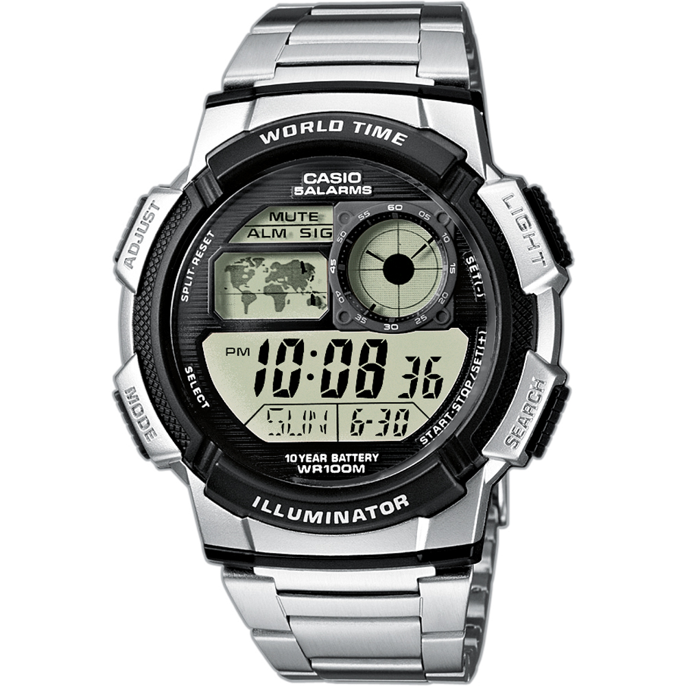 Casio Collection AE-1000WD-1AVEF World Time Zegarek