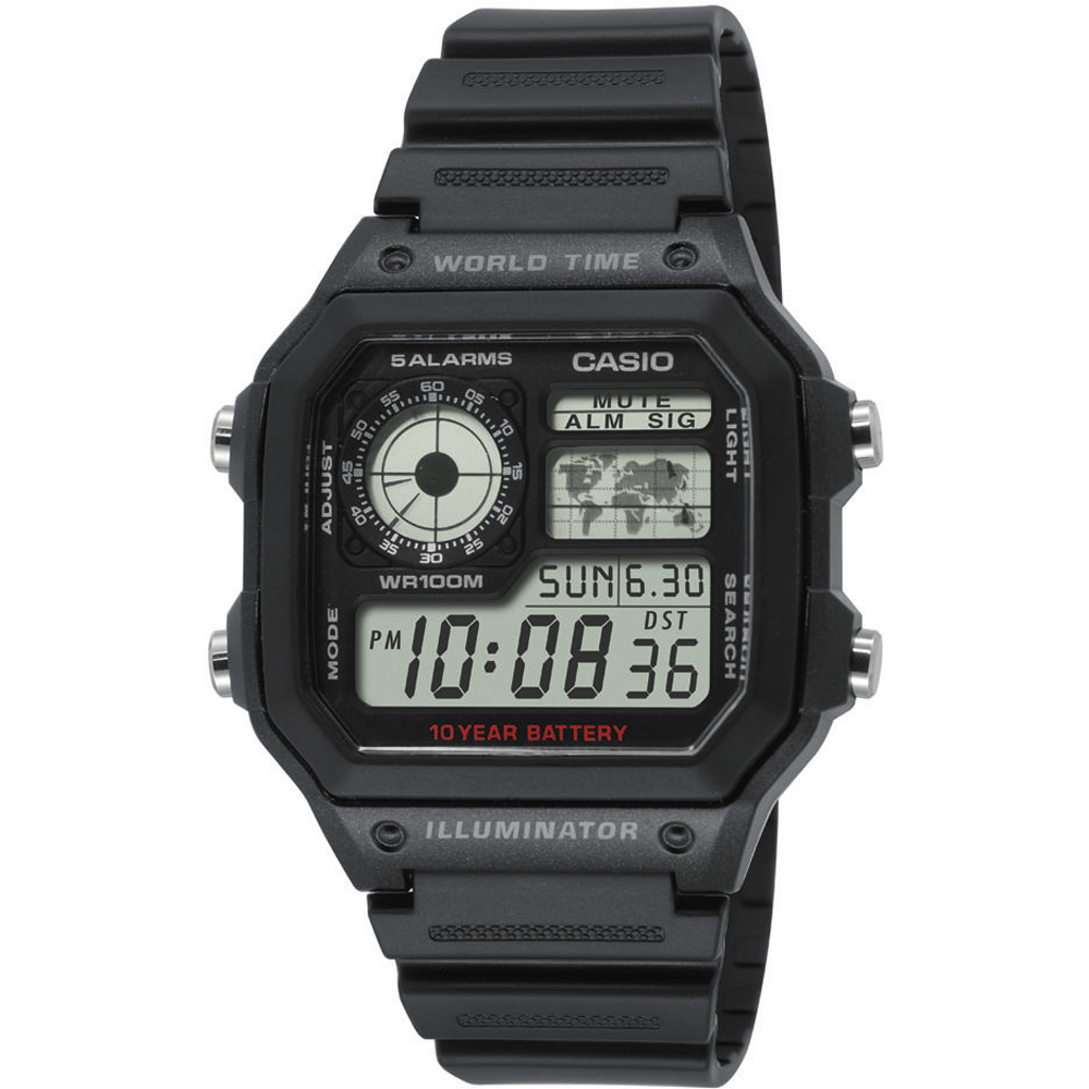 Casio Collection AE-1200WH-1AVEF World Time Zegarek