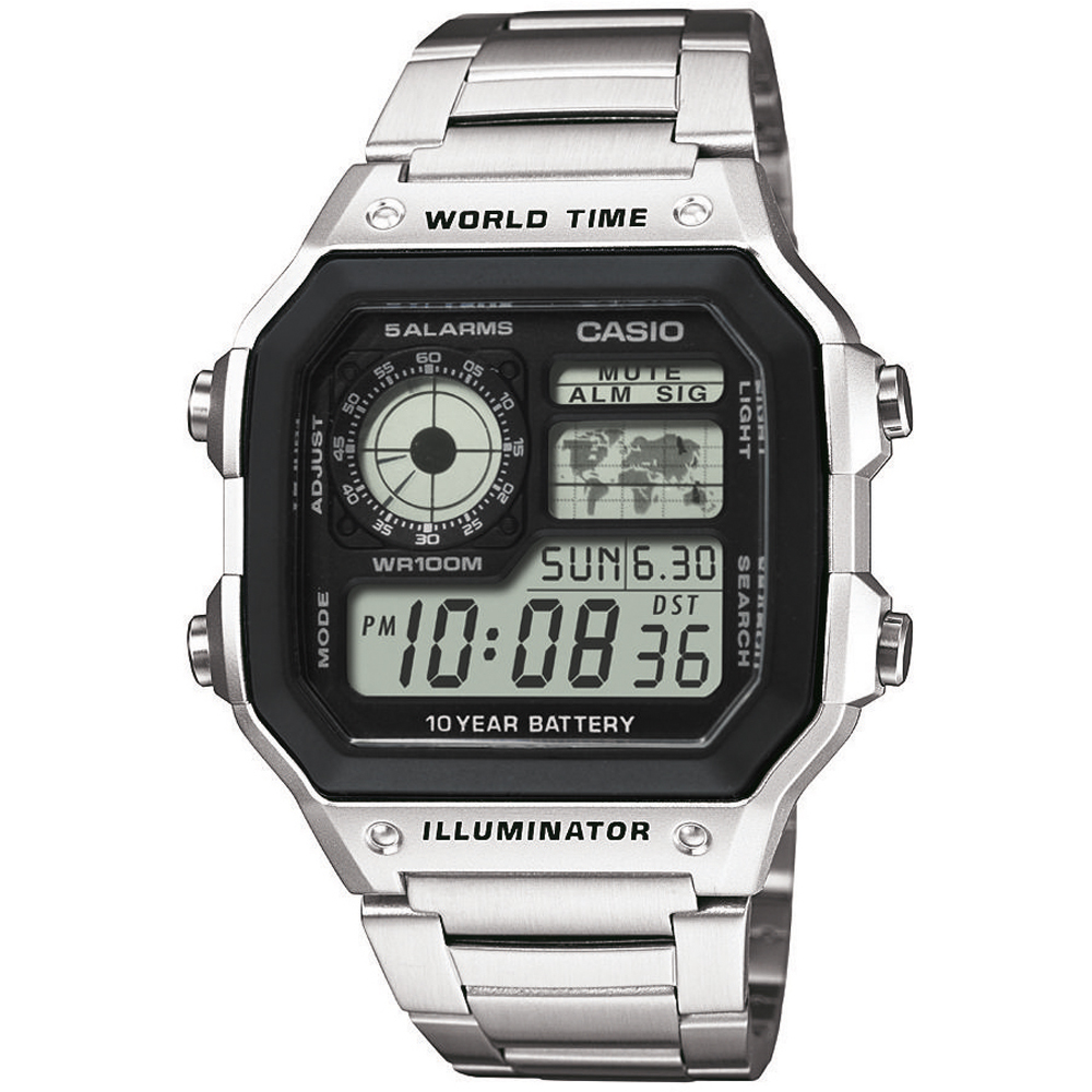 Casio Collection AE-1200WHD-1AVEF World Time Zegarek