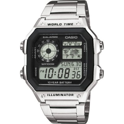 Casio Timeless AE-1200WHD-1AVEF-SC World Time Zegarek
