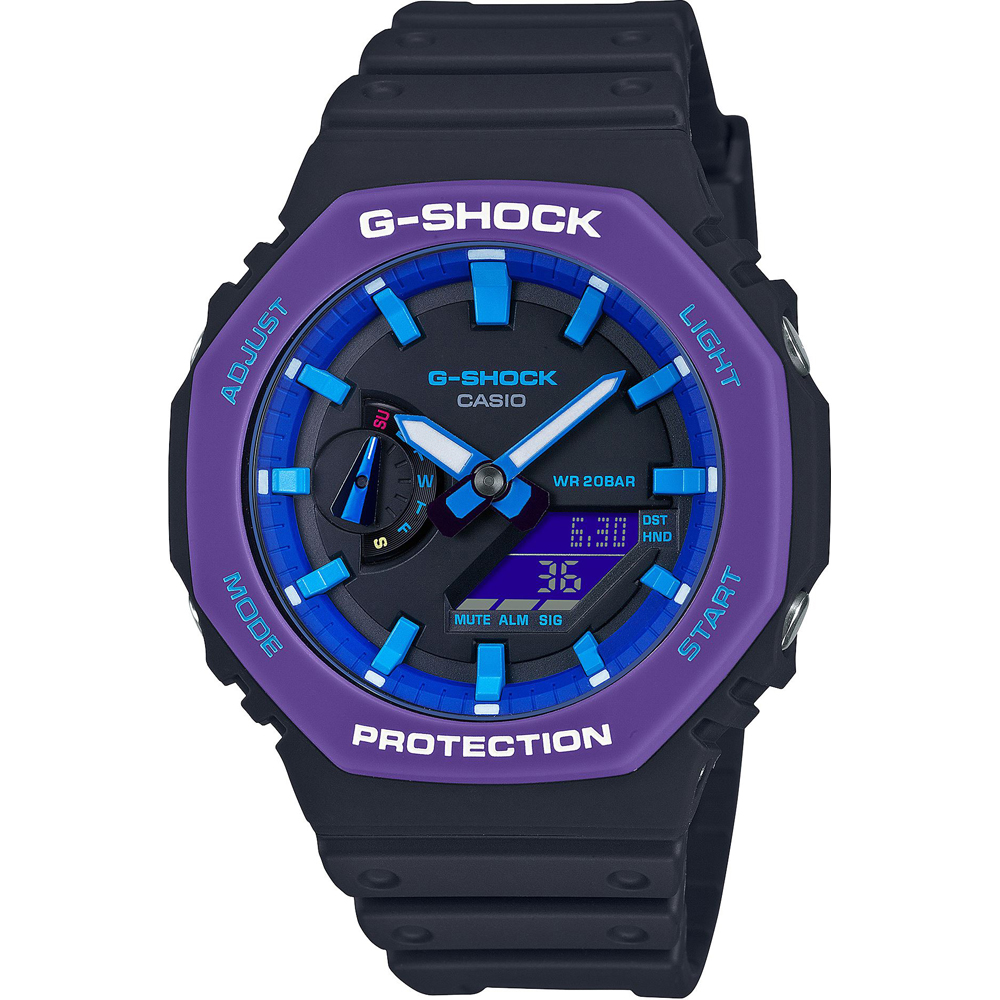 G-Shock Classic Style GA-2100THS-1AER Carbon Core - Throwback 90's Zegarek