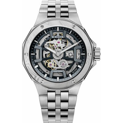 Edox Delfin 85310-3DM-NGIN Delfin Mecano Skeleton Damascus Zegarek