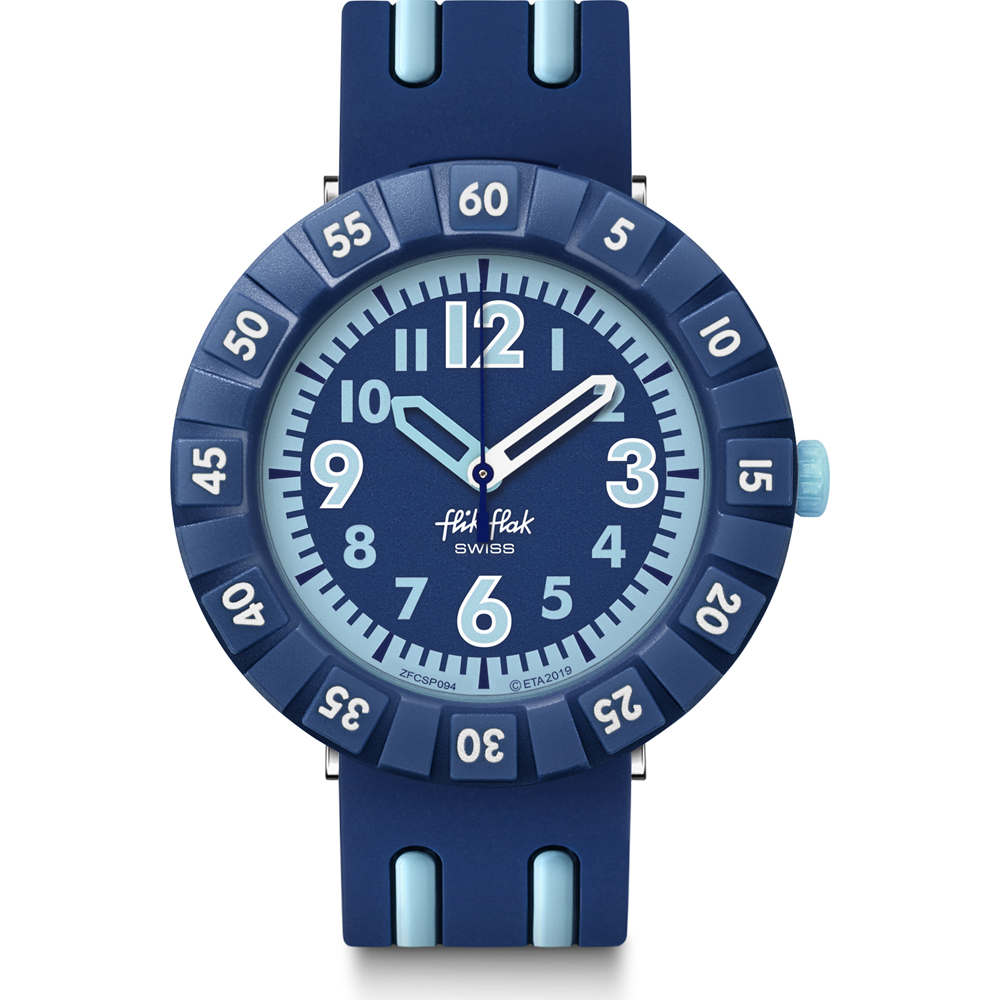 Flik Flak 7+ Power Time FCSP094 Blue 4 U Zegarek