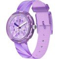 Flik Flak 5+ Power Time FPNP167 Purple Prism Zegarek