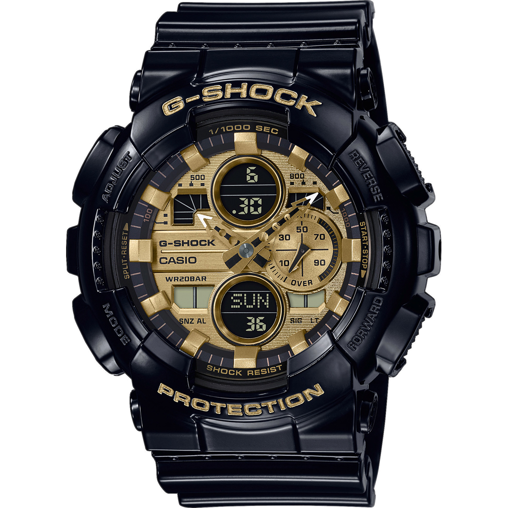 G-Shock Classic Style GA-140GB-1A1ER Ana-Digi - Garrish Black Zegarek