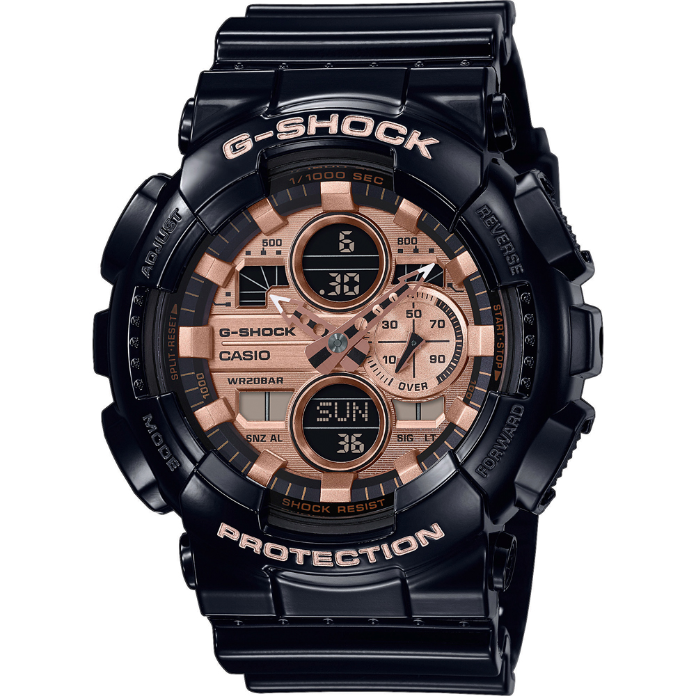 G-Shock Classic Style GA-140GB-1A2ER Ana-Digi - Garrish Black Zegarek