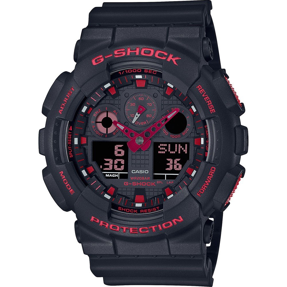 G-Shock Classic Style GA-100BNR-1AER Ignite Red Zegarek