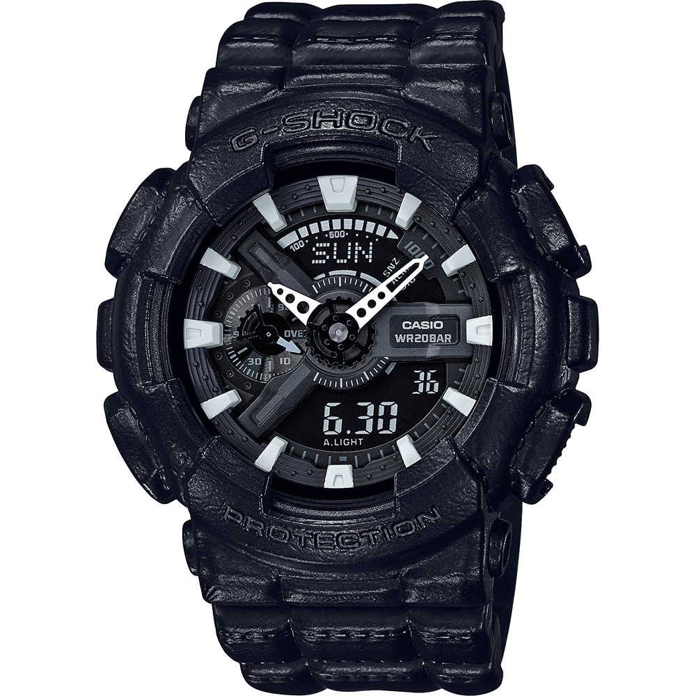 G-Shock Classic Style GA-110BT-1AER Black Out Texture Zegarek