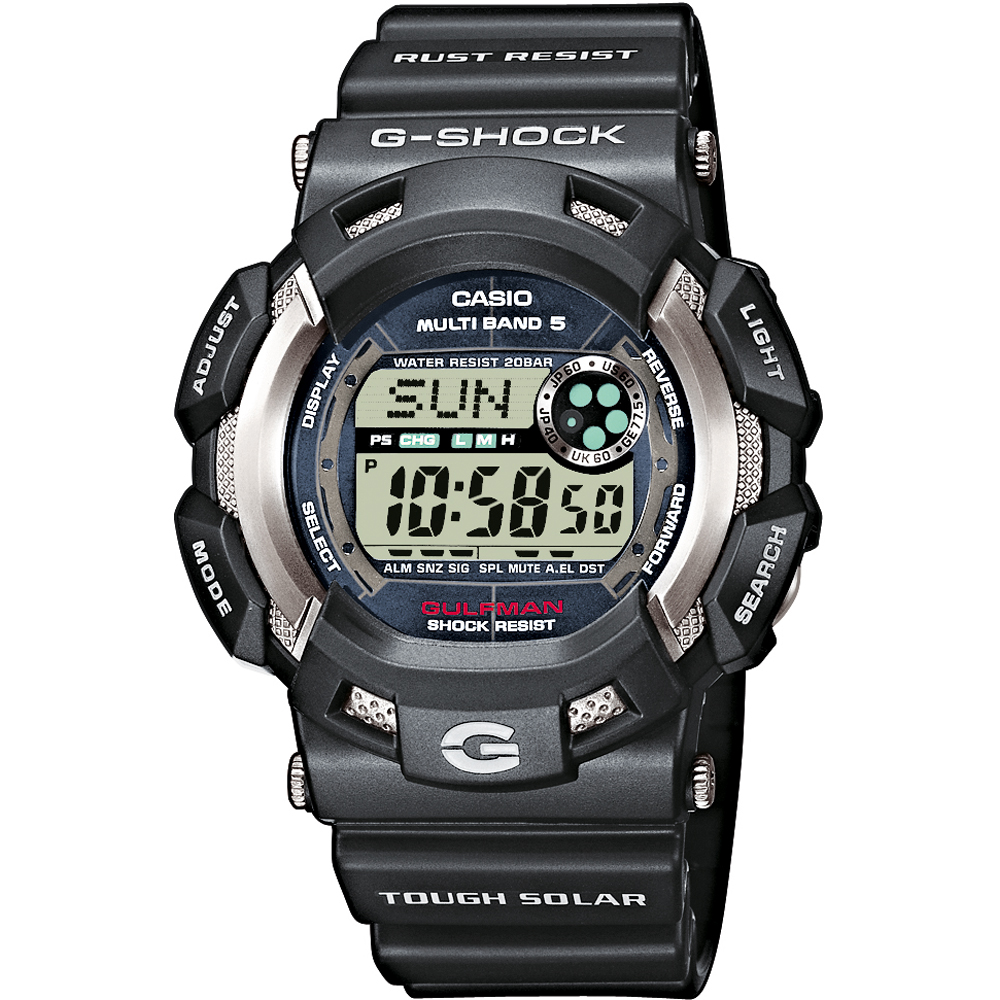 G-Shock Master of G GW-9100-1 Gulfman Zegarek