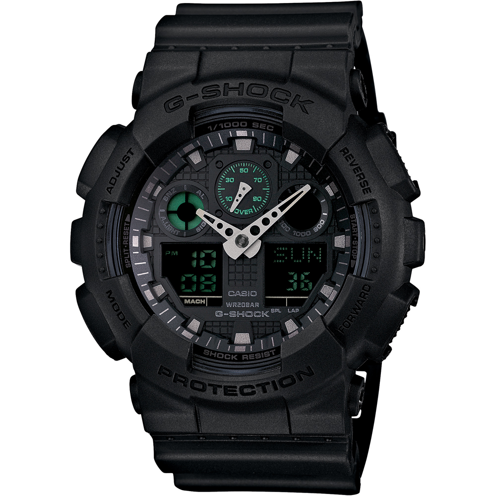 G-Shock Classic Style GA-100MB-1AER Mission Black Zegarek