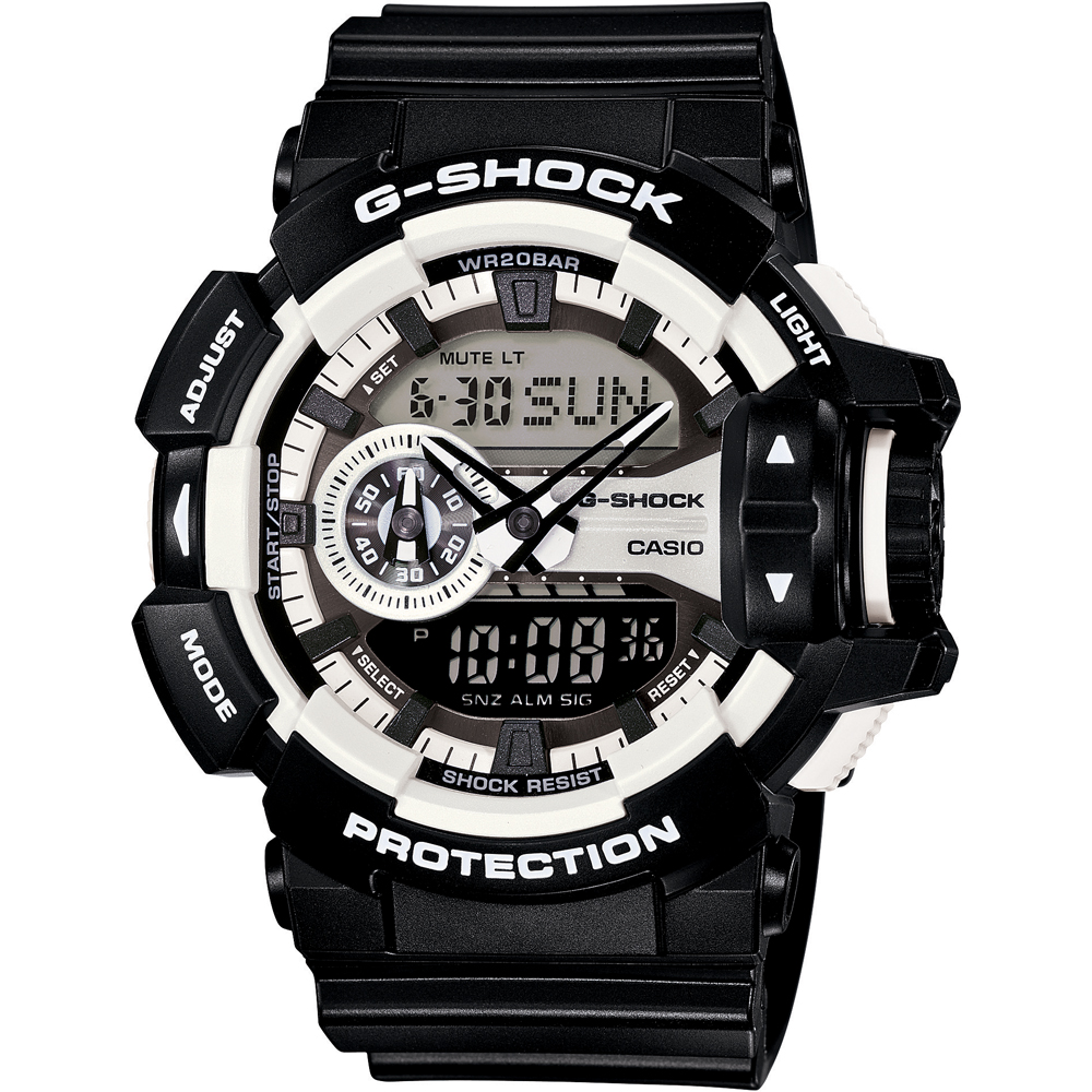 G-Shock Classic Style GA-400-1AER Rotary Switch Zegarek
