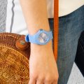 Niebieski silikonowy zegarek z promienistą tarczą - rozmiar S Kolekcja Wiosna/Lato Ice-Watch
