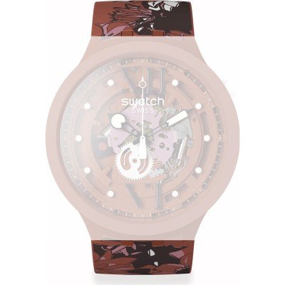 Swatch Plastic - BigBold - SB0/SO27 ASB05C100 Camoflower Cotton Pasek