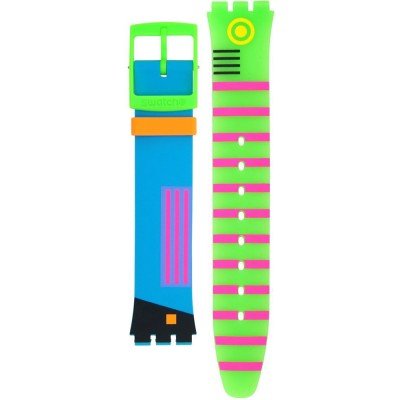 Swatch Plastic - Skin Small 33.7mm - SF/SI/SS08/SS09 ASS08K119 Swatch Neon Hot Racer Pasek