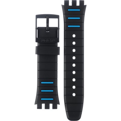 Swatch Plastic - New Chrono - SUS ASUSB410 SUSB410 Black Spy Pasek