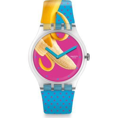 Swatch Originals Large (41mm) SUOK140 Banana Slip Zegarek