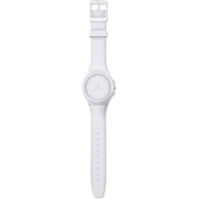 Swatch New Chrono Plastic SUSW400 Basic White Zegarek