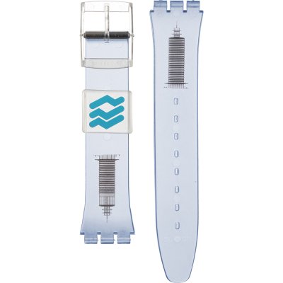Swatch Plastic - Originals Medium (34mm) /Access/Solar/Musicall/Stop - G/SK/SL/SR/SS/SO28 AGK909C GK909 Ocean Of Love (Port of Rotterdam) Pasek