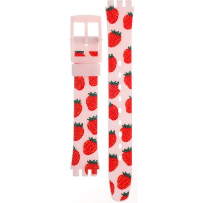 Swatch Plastic - Originals Small (25mm) - L ALP136 LP136 Miss Fraise Pasek