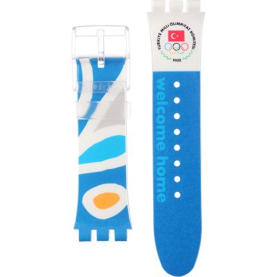 Swatch Plastic - X-Large - SUD ASUDK106AJ NOC Athens 2004 Turkey Pasek