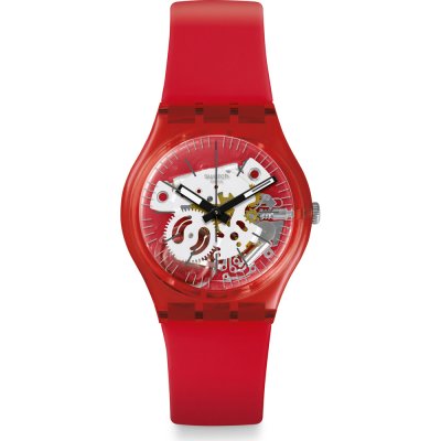 Swatch Originals Medium (34mm) GR178 Rosso Bianco Zegarek