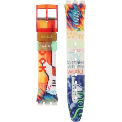 Swatch Plastic - Originals Medium (34mm) /Access/Solar/Musicall/Stop - G/SK/SL/SR/SS/SO28 ASLZ103 SLZ103 11 PM Pasek