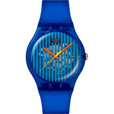 Swatch Originals Large (41mm) SO29S102 Brilliantly Blue Zegarek