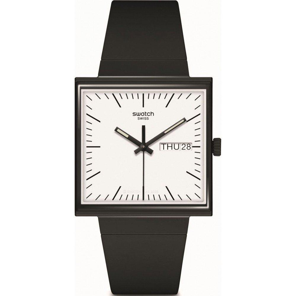 Swatch What If - Square SO34B700 What If... Black? Zegarek