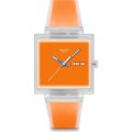 Swatch What If - Square SO38K704 What If... Jelly see thru orange? Zegarek