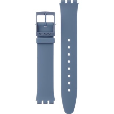 Swatch Plastic - Originals Medium (34mm) /Access/Solar/Musicall/Stop - G/SK/SL/SR/SS/SO28 ASS08N100 SS08N100 Denim Blue Pasek