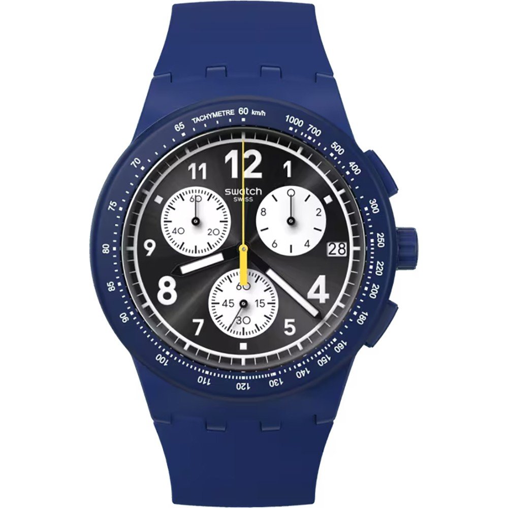 Swatch New Chrono Plastic SUSN418 Nothing Basic About Blue Zegarek
