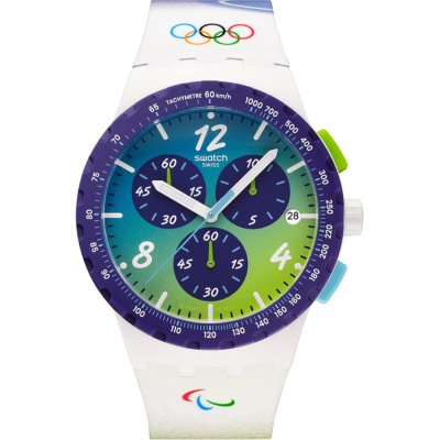 Swatch Originals Large (41mm) SUSZ403 Snowy Slopes Zegarek