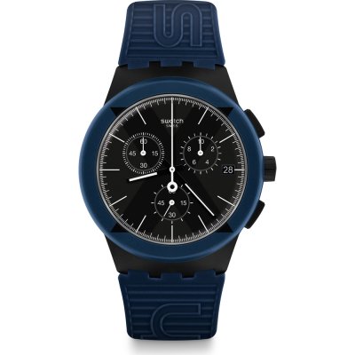 Swatch New Chrono Plastic SUSB418 X-District Blue Zegarek