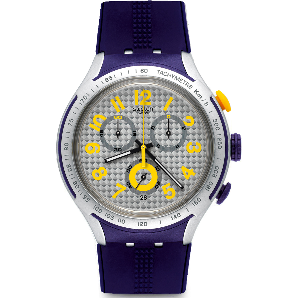 Swatch XLite Chrono YYS4014 Yellow Pusher Zegarek