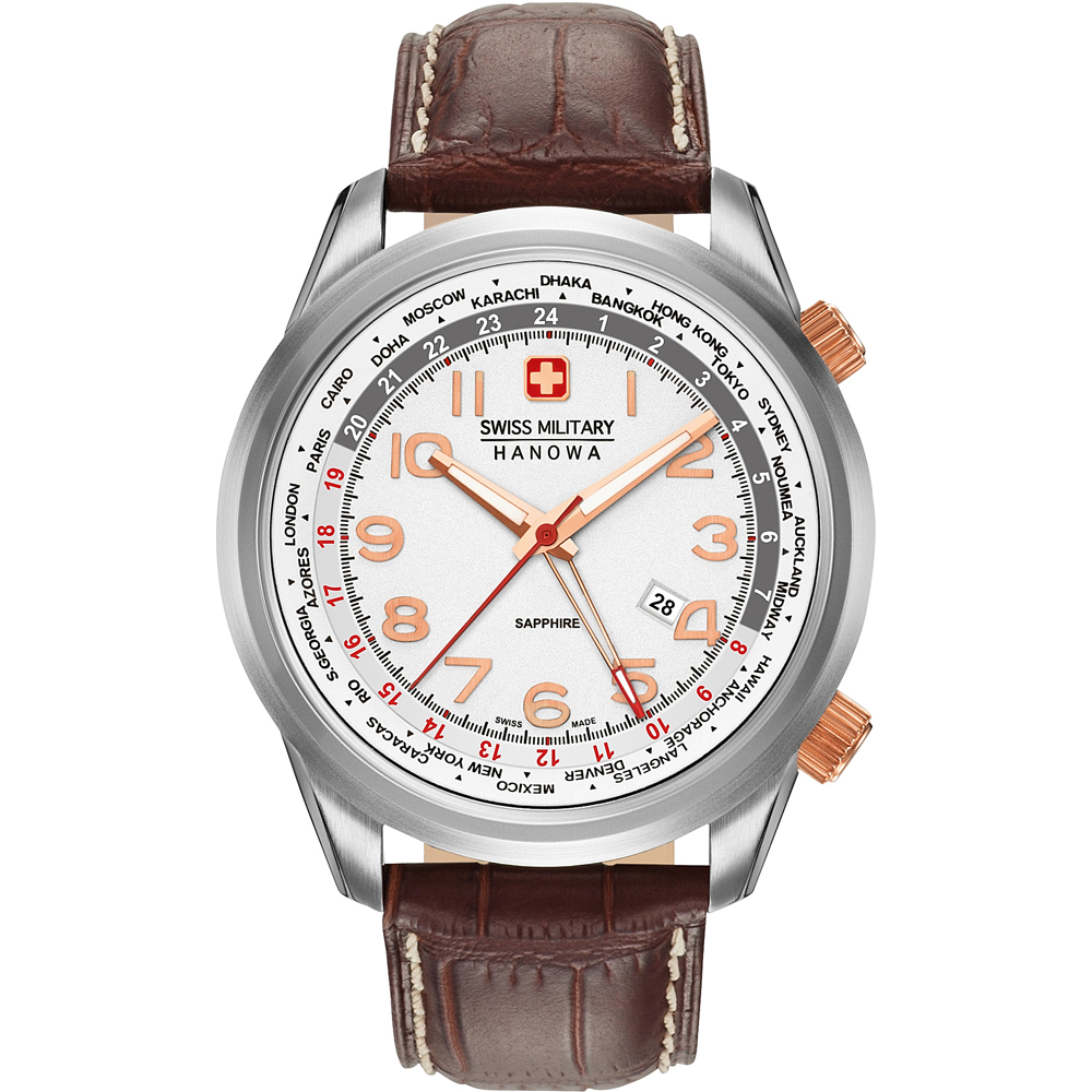 Swiss Military Hanowa 06-4293.04.001 Worldtimer Zegarek