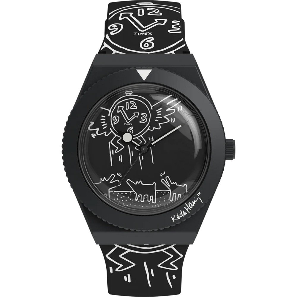 Timex Q TW2W25600 Q Reissue x Keith Haring Zegarek